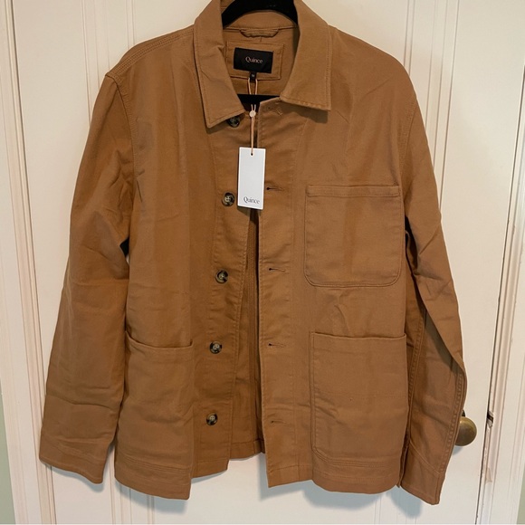 NWT Quince Men's Organic Comfort Stretch
Chore Jacket Tobacco Brown Shacket Work - Picture 2 of 4